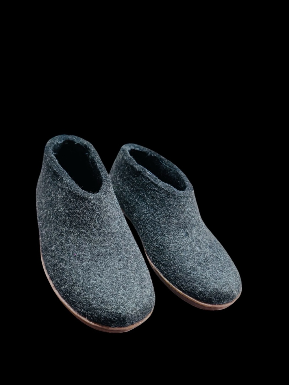 Glerups Forest Green Wool Slip-On Shoes - Picture 2 of 9